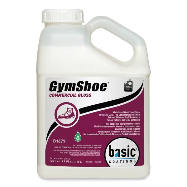 GymShoe Gloss Sport Finish, Mild Scent, 1 gal Bottle, 4PK, Betco, Mfr#: B16774312